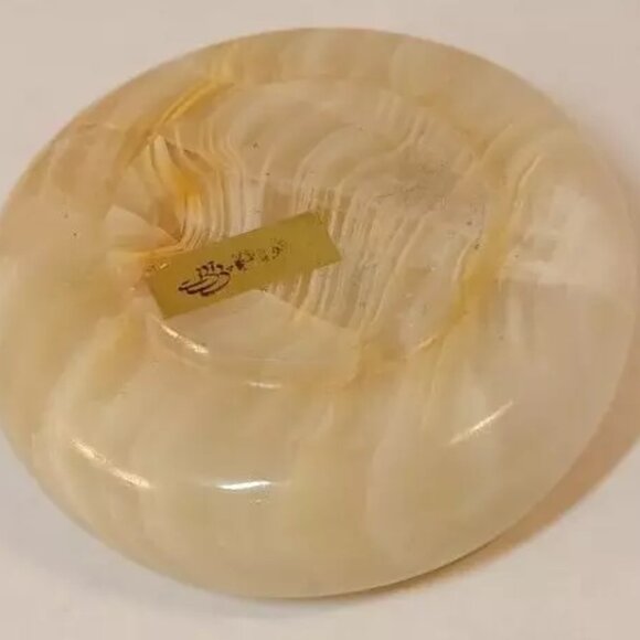 Vintage Onyx Round Marble Ashtray (Pakistan International Airlines)-NEW-Box S&H - Picture 4 of 5